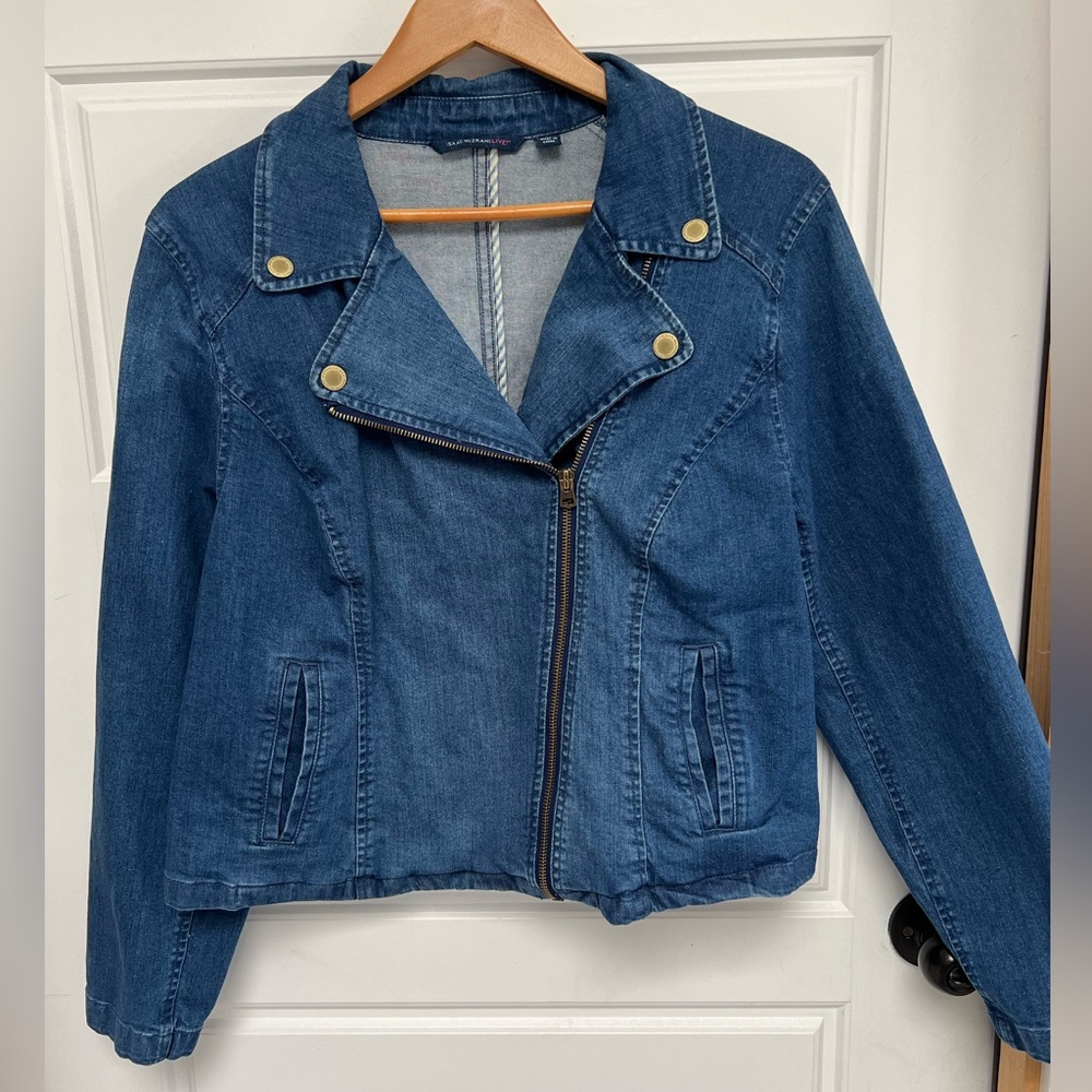 Issac Mizeahi Live like new Jean jacket